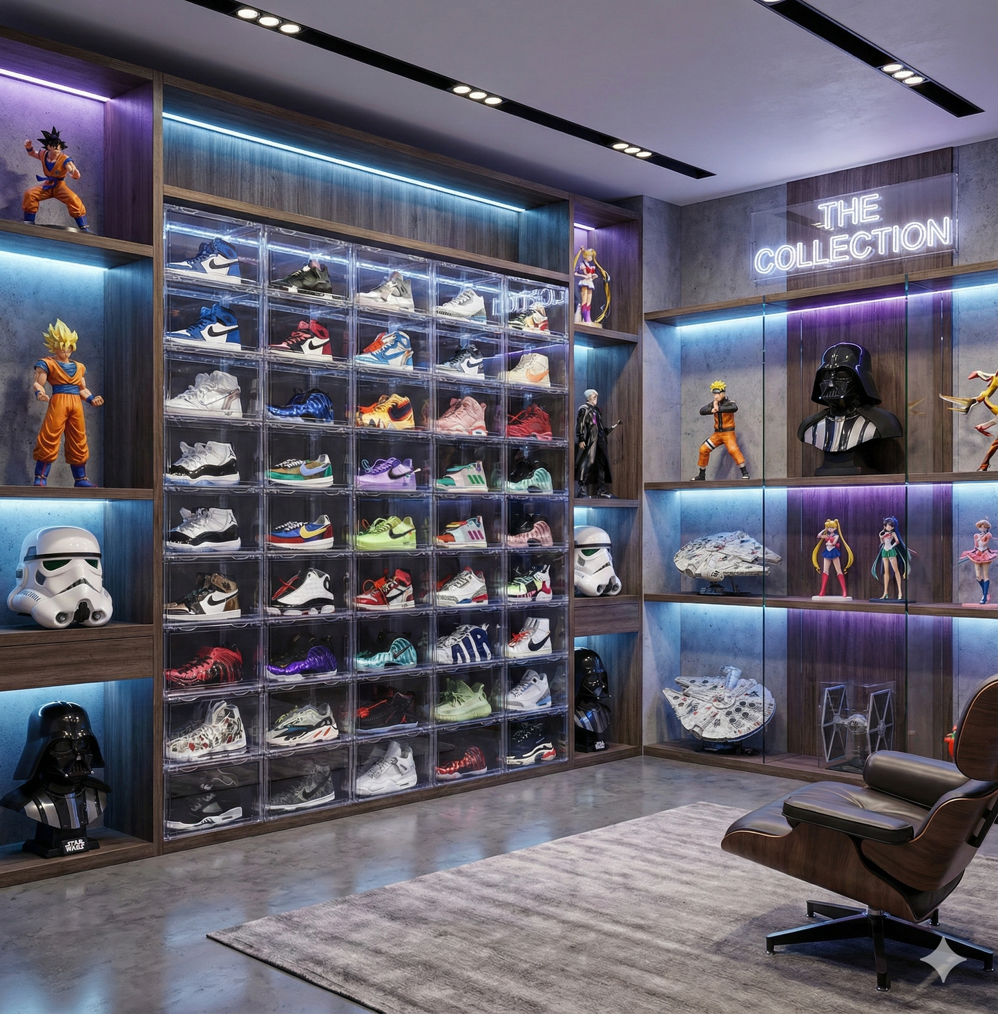 Clear Side Display Showcase Box Container