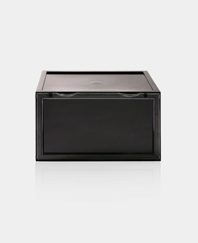 Showcase Box Drop Side Display Container Black